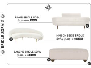 Simon / Maison Beige / Banche Bridle Sofas