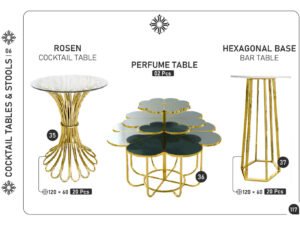 Designer Cocktail & Bar Tables