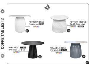 Pottery & Geometric Coffee Tables