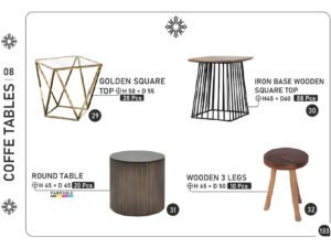 Geometric & Wooden Coffee Tables