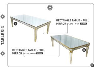 Rectangle Table – Full Mirror