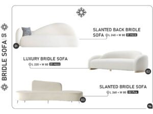 Luxury & Slanted Bridle Sofas
