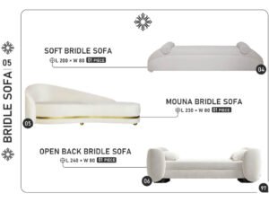 Soft / Mouna / Open Back Bridle Sofas