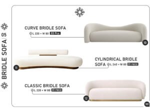Curve / Cylindrical / Classic Bridle Sofas